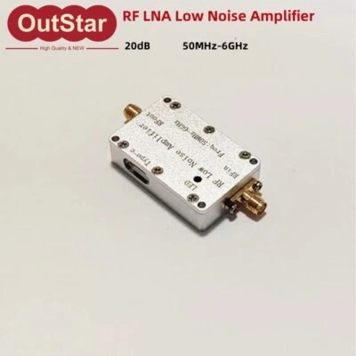 RF LNA Low Noise Amplifier 50MHz-6GHz 20dB Signal Receiving Amp w/SMA Connector - Image 1 of 4