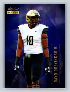 2021 Wild Card Matte Blue #MBC-34 Dayo Odeyingbo Vanderbilt Commodores - Bild 1 von 2
