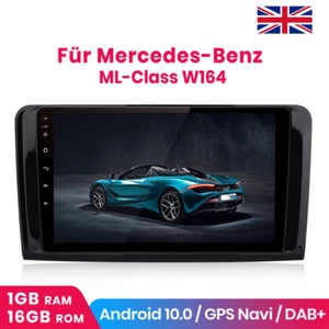 9"Android Car Radio GPS Sat Nav BT For Mercedes Benz W164 GL320 ML350 X164 1+16G - Picture 1 of 11
