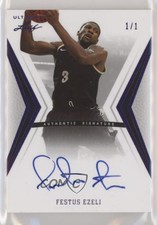 2012 Leaf Ultimate Base Auto Purple 1/1 Festus Ezeli #BA-FE1 Rookie Auto RC 9ih