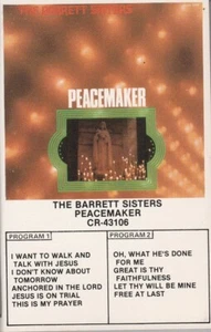 THE BARRETT SISTERS CASSETTE TAPE: "PEACEMAKER" 1981 - Imagen 1 de 5