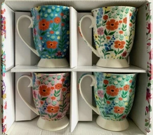 Sarah's Cottage 4-Piece China Duchess Mugs Gift Set Boxed - Picture 1 of 1