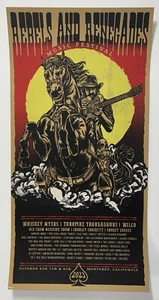 Whiskey Myers Poster Rebels And Renegades Festival 2023 Monterey CA Official #’d - Picture 1 of 11