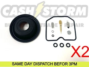 2 X Kawasaki EX250F EX250 Ninja 250R Carb Carburettor Repair Kit + Diaphragm - Picture 1 of 1