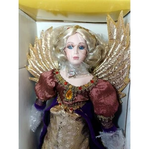 NEW Majesta Connoisseur Collection Porcelain Victorian Angel Doll Seymour Mann - Picture 1 of 16