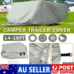 14-16 ft Camper Trailer Caravan Cover For Jayco Eagle Hawk Dove Tent Waterproof - Picture 1 of 11