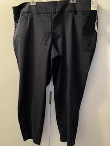 CJ Banks Perfect Slimming Chino Pants Plus Size 24W NWT Navy Blue - Picture 1 of 6