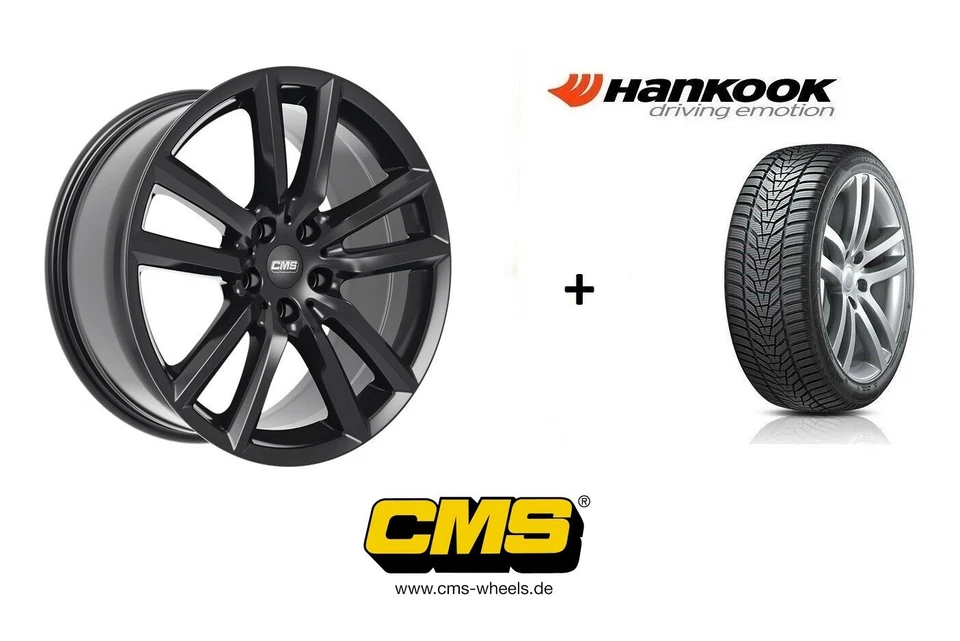 Winterräder VW T-Roc 18 Zoll 4x CMS C27 + Hankook W330 Winterreifen 215/50 R18 - Bild 1 von 1