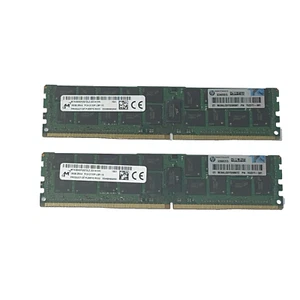 32GB Micron (2x16 GB) 2Rx4 PC4 2133P MTA36ASF2G72PZ-2G1A ECC Reg Server RAM - Bild 1 von 3