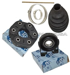 VW TOUAREG 5.0 TDI DRIVESHAFT CENTER SUPPORT BEARING FLEX DISC 6p 06 07 08 09 10 - Picture 1 of 1