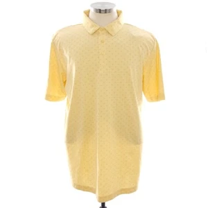 Travis Mathew Bamboo Calm No Logo Heather Golden Cream Golf Polo Shirt Small - Bild 1 von 11