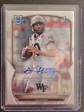 2022 Bowman Chrome University Autographs #51 Sam Hartman CAR 1st