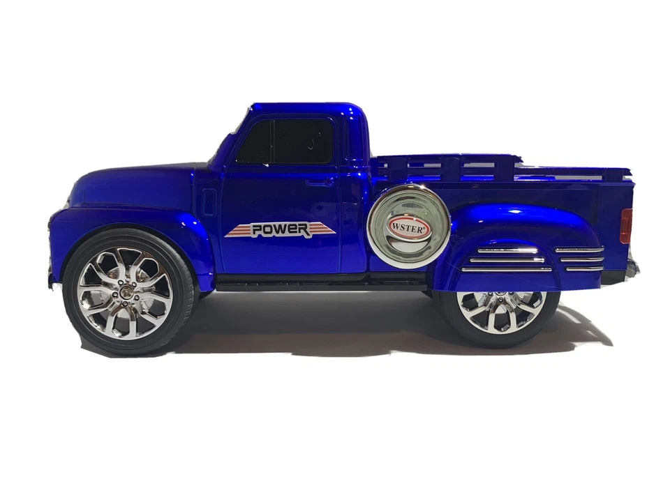 Blue Loud Bluetooth Truck Speaker With FM Radio/Aux Inputs/USB Port/LED Lights. - Image 1 of 4