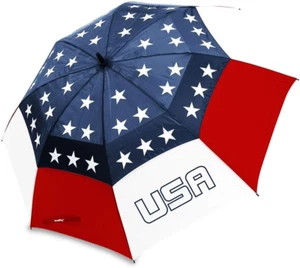 USA Wind Vent Regenschirm, rot/weiß/blau, 62 Zoll - Bild 1 von 12