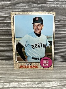 1968 Topps Baseball Dick Williams #87 Boston Red Sox Manager Vintage MLB Card