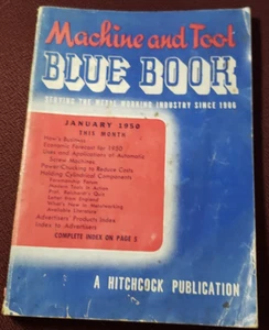 Maschine und Werkzeug blaues Buch Hitchcock Januar 1950 Vatertag Geschenk - Bild 1 von 13