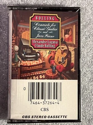 Lagoya / Bolling ‎Concerto Classic Guitar & Jazz Piano Cassette Tape Sealed - Image 1 of 4