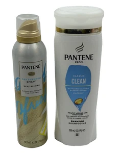 (2) Pantene Pro-V CLASSIC CLEAN Shampoo & Dry Shampoo Set-12oz./4.2oz. - Picture 1 of 6
