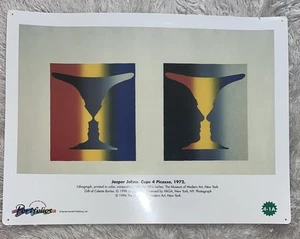 LAMINATED ART PRINT 24” X 18”,  “Cups 4 Picasso”, By Jasper Johns, Classic - Picture 1 of 9