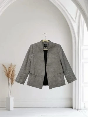 The Limited Women’s Houndstooth Blazer Size Small Open Front Fall Chic  $129 - Image 1 of 4