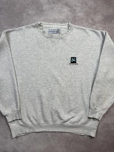 VINTAGE Netscape Sweatshirt Herren Large grau Rundhals bestickt Logo Tech 90s - Bild 1 von 24