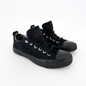 Zapatillas bajas Converse Chuck Taylor All Star para mujer 7 Madison negras sobre negras - Imagen 1 de 8