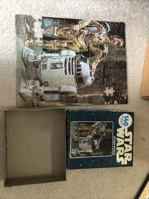 Rompecabezas Kenner 140 piezas vintage Star Wars 1977 R2D2 C3PO - 40100 incompleto Foto 1 de 4