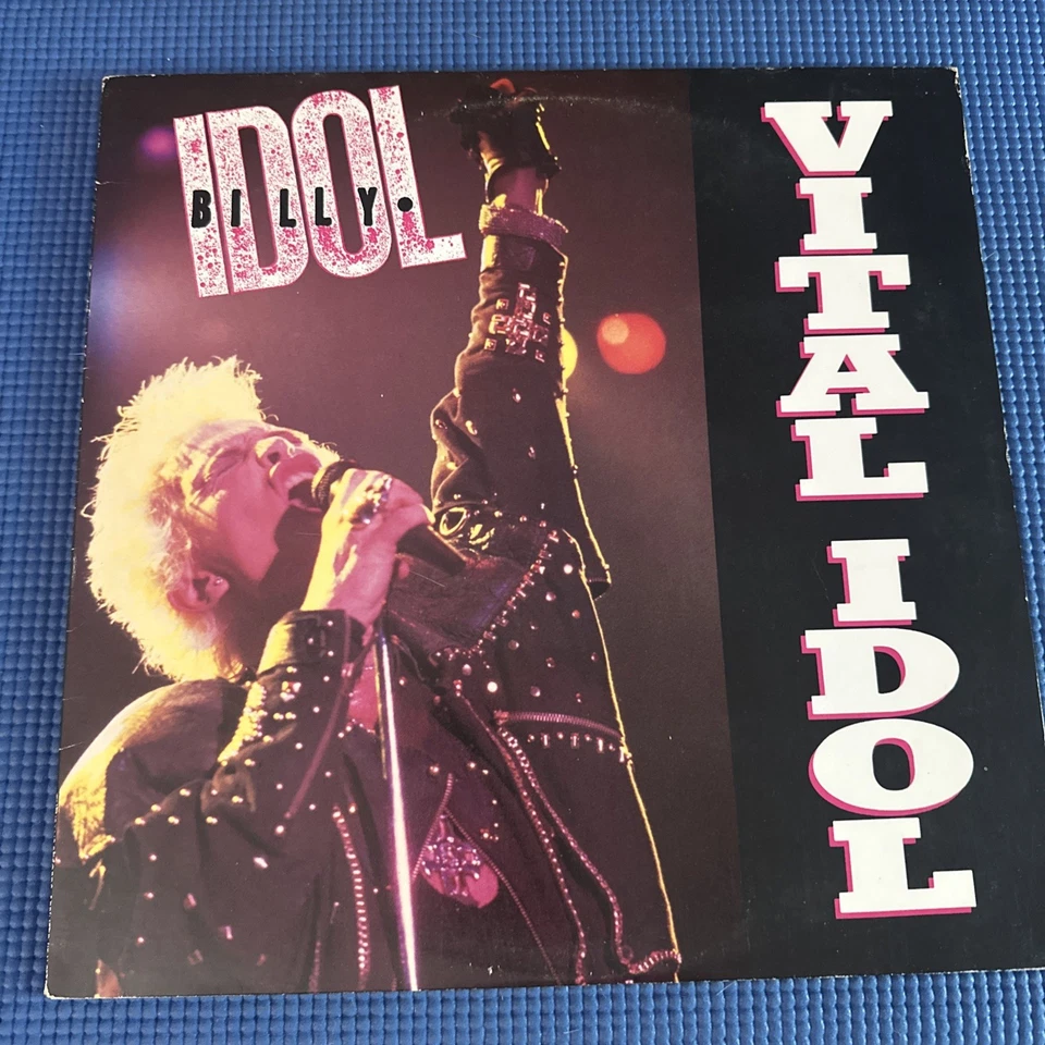 Billy Idol Vital Idol LP 1987 EX/VG+ Ultrasonically Cleaned - Image 1 of 4