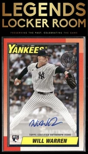 2025 Topps Will Warren 1990 Topps Baseball 35th Anniversary Autographs - Picture 1 of 2