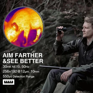 Thermal Imaging Monocular-Night Vision Infrared Scope with 1.43" LED Touchscreen - Picture 1 of 16