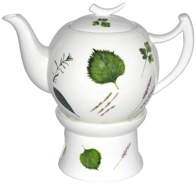 TeaLogic Teekanne mit Stövchen Prima Vera 1,5l  aus Fine Bone China Porzellan - Bild 1 von 3