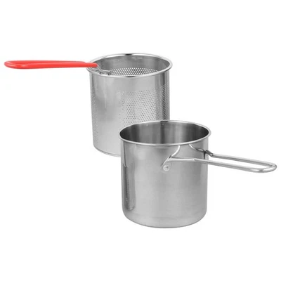  1 set di friggitrice in acciaio inossidabile friggitore professionale - Immagine 1 di 4