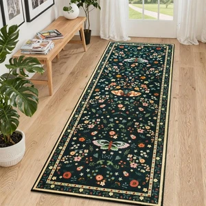 Alfombra de corredor 2x6, alfombras lavables para pasillo para dormitorio sala de estar, tiro suave... - Imagen 1 de 9