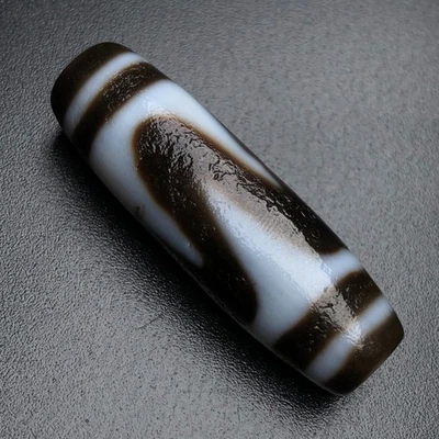 Budismo Tibetano Ágata Tigre Dientes Tótem Dzi Cuentas Amuleto Collar Colgante g1661 Foto 1 de 4