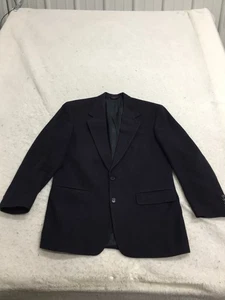 Bill Blass Daytons Suit Jacket Mens 44 Blue Long Sleeve Pockets 100% Camel Hair - Picture 1 of 11