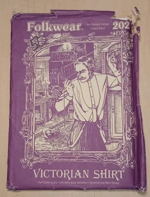 Camisa túnica folkwear 202 costura padrão unissex vitoriana camisa de noite XS-XL VINTAGE UC - Imagem 1 de 4