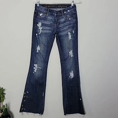 Vaqueros acampanados desgastados Artisan de Luxe talla 25 Foto 1 de 4