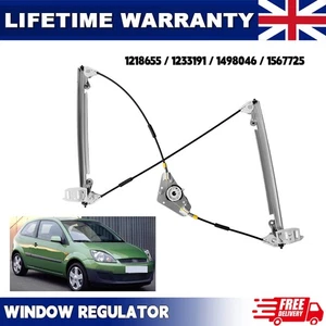 REGULADOR VENTANA CONDUCTOR DELANTERO DERECHO REINO UNIDO FORD FIESTA MK5 MK6 2002-2008 2/3 PUERTAS - Imagen 1 de 5