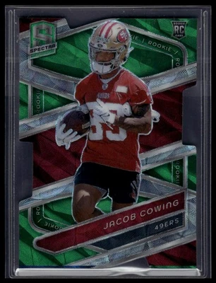 2024 Panini Spectra #150 Jacob Cowing Neon Green Die Cut #/30 - Image 1 of 2