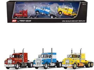 First Gear 60-1250 Mack R Sleeper Trio Set of 3 Truck Tractors 1/64 - Picture 1 of 1