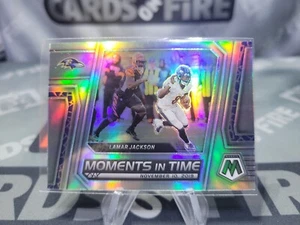 2023 Mosaic Lamar Jackson Silver Prizm #MT-23 Moments In Time Ravens - Picture 1 of 2