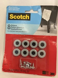 Menge 4 Scotch Runde Schraube in Möbel Schieberegler Teppiche Holzbeine Pk/8 - Bild 1 von 4