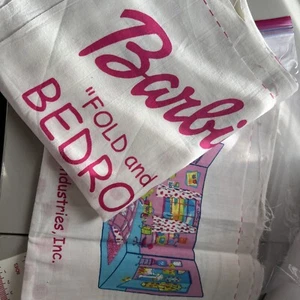 Barbie Fold and Go Bedroom Play Set Fabric Panel - Springs Industries Mattel - Picture 1 of 6