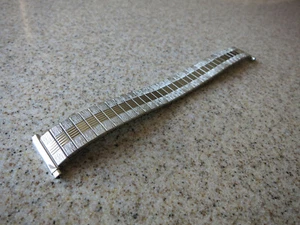 Bulova Accutron Stainless 16-20mm Self Adjusting Straight End Watch Band V49 - Picture 1 of 5