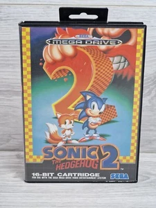 Sonic The Hedgehog 2 Sega Mega Drive completo con manual y póster en muy buena condición 1992 - Imagen 1 de 8