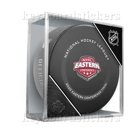 2020 Stanley Cup NHL Eastern Conference Final Official Game Hockey Puck w/Cube Cover
