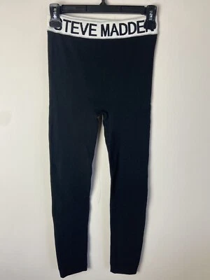 Steve Madden Black Cotton Leggings Size S/M - Image 1 of 2