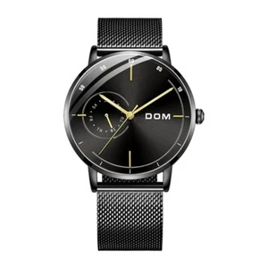 Moda Hombre Reloj Impermeable Correa de Cuero Delgada Cuarzo Informal Negocios Prendas de Pulsera - Imagen 1 de 20