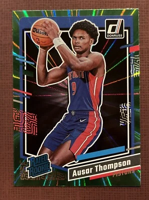 2023-24 Panini Donruss - Rated Rookie Holo  and Green Laser #228 Ausar Thompson  - Image 1 of 2