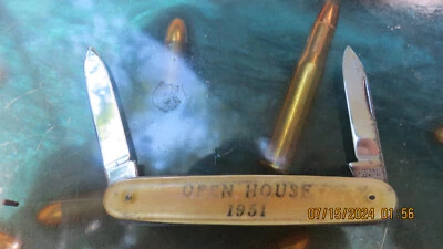 De colección 1951 Open House/Fidelity Federal Ahorro y Préstamo Ass. NAVAJA DE BOLSILLO Foto 1 de 4